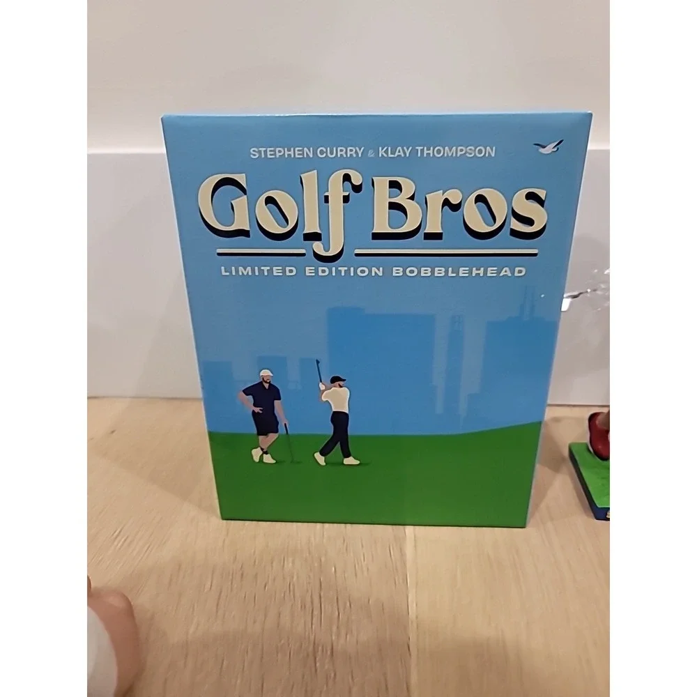 Stephen Curry Klay Thompson GOLF BROS Bobblehead 2024‎ Golden State Warriors SGA